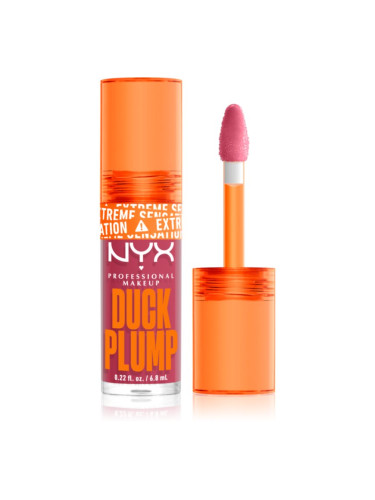 NYX Professional Makeup Duck Plump блясък за устни с увеличаващ ефект цвят 09 Strike A Rose 6,8 мл.