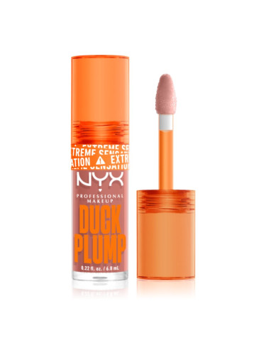NYX Professional Makeup Duck Plump блясък за устни с увеличаващ ефект цвят 02 Banging Bare 6,8 мл.
