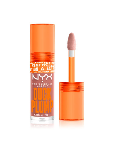 NYX Professional Makeup Duck Plump блясък за устни с увеличаващ ефект цвят 02 Banging Bare 7 мл.