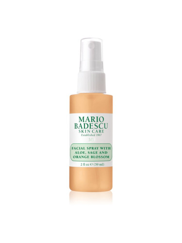Mario Badescu Facial Spray with Aloe, Sage and Orange Blossom енергизираща хидратираща мъгла за лице 59 мл.