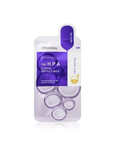 MEDIHEAL Ampoule Mask The H.P.A платнена маска за освежаване и изглаждане на кожата 20 мл.