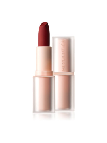 Makeup Revolution Lip Allure Soft Satin Lipstick Кремообразно червило със сатенено покритие цвят CEO Brick Red 3,2 гр.