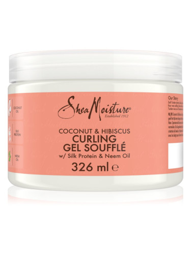 Shea Moisture Coconut & Hibiscus суфле за чуплива и къдрава коса 340 гр.