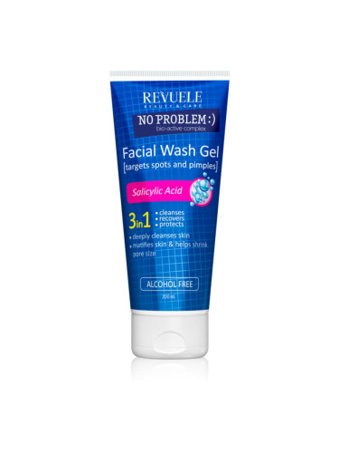 Revuele No Problem Salicylic Acid матиращ почистващ гел със салицилова киселина 200 мл.