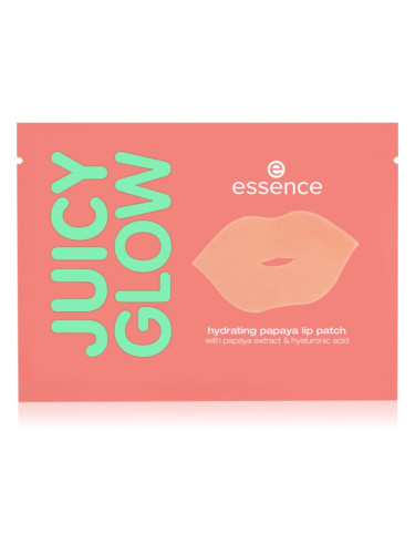 Essence JUICY GLOW PAPAYA хидратираща маска за устни 1 бр.