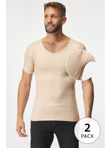 2PACK невидими тениски за под риза MEN-A с платки под мишниците