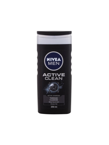 Nivea Men Active Clean Душ гел за мъже 250 ml