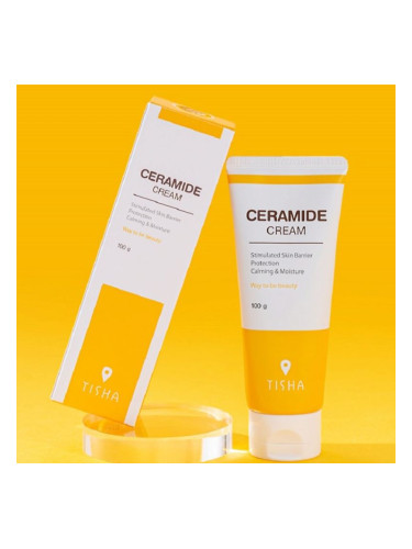 Антиоксидантен успокояващ анти ейдж крем със серамиди, аминокиселини и билки Dr. Tisha Ceramide Cream