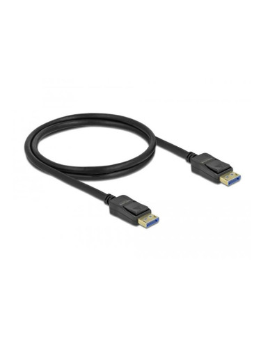 Кабел Delock 80261, от DisplayPort(м) към DisplayPort(м), 1m, черен