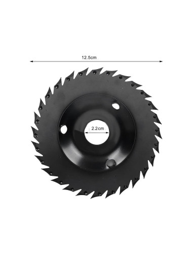 Карвинг диск за ъглошлайф, за дърво / рашпила, заострен, 125x22 мм