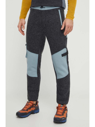 Панталон за спортове на открито Smartwool Hudson в сиво с десен