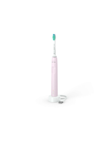 Електрическа звукова четка за зъби Philips Sonicare 3100 Series HX3671/11 розово