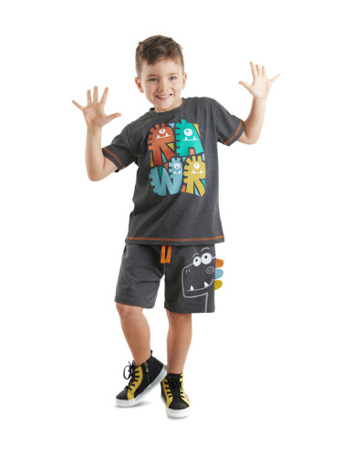Denokids Rawr Dino Boys T-shirt Shorts Set