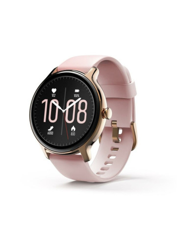 Смарт часовник HAMA Fit Watch 4910, 1.09" (2.96cm), LCD дисплей, водоустойчив, пулсомер, кислород в кръвта, розов