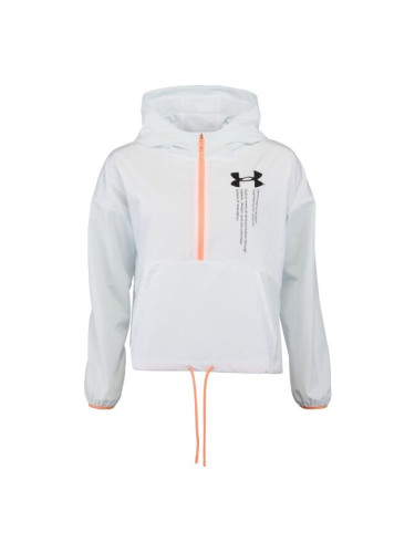 Under Armour WOVEN GRAPHIC JACKET Дамско яке за тренировки, бяло, размер