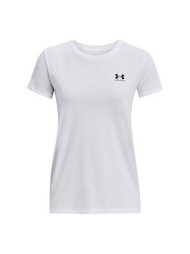 Under Armour SPORTSTYLE LC SS Дамска тениска, бяло, размер