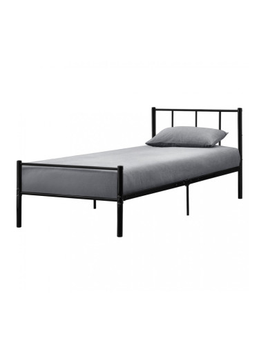 Метално легло  Черно, синтерезирана стомана, 200cm x 90cm