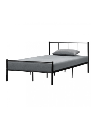 Метално легло  Черно, синтерезирана стомана, 200cm x 120cm