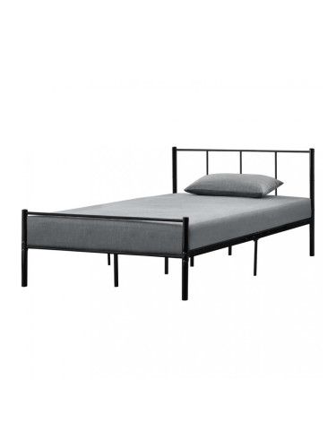 Метално легло  Черно, синтерезирана стомана, 200cm x 120cm