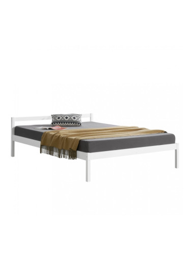 Легло с подматрачна решетка, Бяло, 200x180 cm