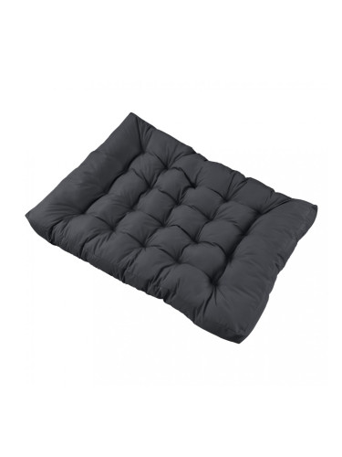 Възглавница седалка за мебели от палети, 120 x 80 x 12 cm Тъмносив, Водонепромокаем материал