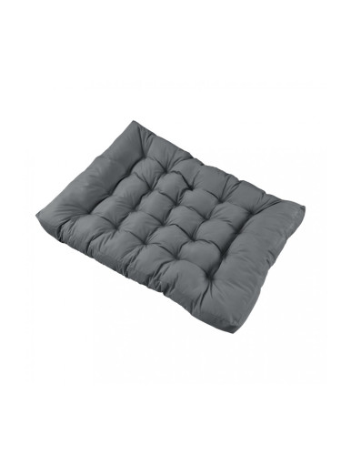 Възглавница седалка за мебели от палети, 120 x 80 x 12 cm Сив, Водонепромокаем материал