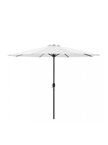 Градински чадър   Ø 300 x 230 cm, Бял, водоусточив, Полиестер