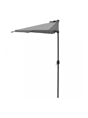 Чадър за слънце  , полукръг, за стена 300 x 150 x 30 cm, Сив