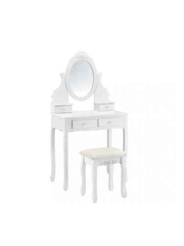Комплект тоалетна масичка с огледало и стол 141 x 75 40 cm