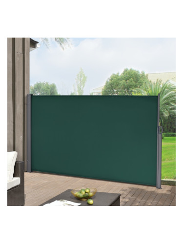 Страничен сенник, размери 160х300см,  Тъмнозелен цвят