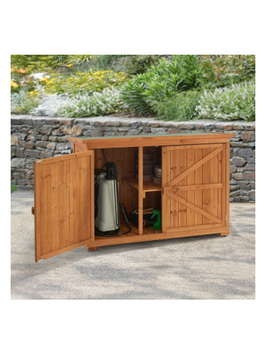 Навес за инструменти Kerteminde, размери 88 x 128 x 50 cm,  Борово дърво