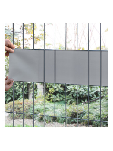 Фолио за ограда Jesteburg,  4  Ролки,  светло сив цвят