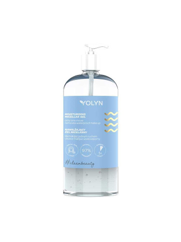 Хидратиращ мицеларен гел за водоустойчив грим Копринени протеини YOLYN Moisturising Micellar Gel