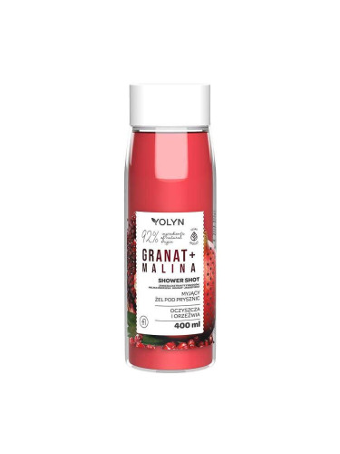 Душ гел Нар и Малина YOLYN Pomegranate and Raspberry Shower Shot