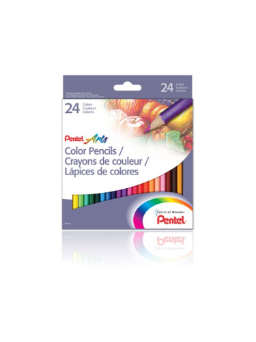 Цветни моливи Pentel Arts 24 цвята