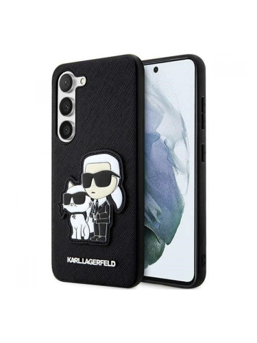 Оригинален кейс Karl Lagerfeld Saffiano Karl and Choupette, За Samsung Galaxy S23 Plus (S916B), Черен