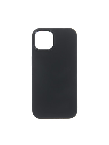 Силиконов кейс bSmart Silicone Satin Case, За iPhone 15 Plus (6.7), Черен