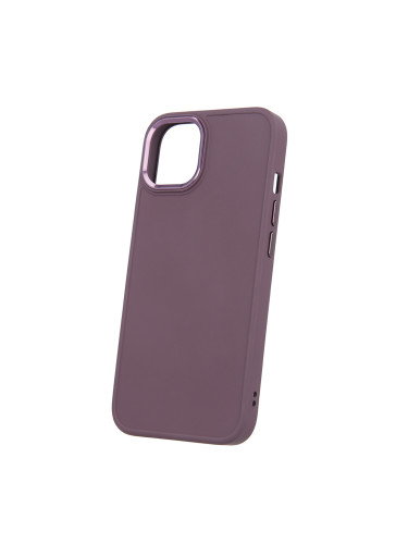 Силиконов кейс bSmart Silicone Satin Case, За iPhone 15 Pro (6.1), Тъмнолилав