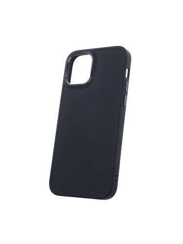 Силиконов кейс bSmart Silicone Satin Case, За iPhone 12/12 Pro (6.1), Черен