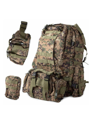 Раница тактическа, военна, с 5 джоба и 5 отделения, 48.5 л. Camouflage VG14279_P