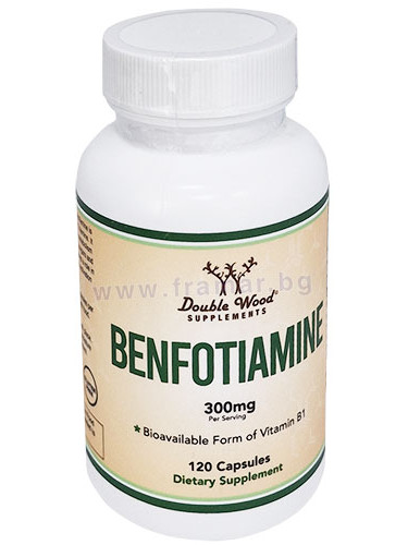 БЕНФОТИАМИН капсули 300 мг * 120 DOUBLE WOOD 27202