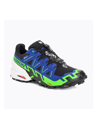 Мъжки обувки за бягане Salomon Spikecross 6 GTX black/surf the web/green gecko
