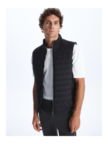 LC Waikiki Standard Fit Men's Vest with a Stand Up Collar