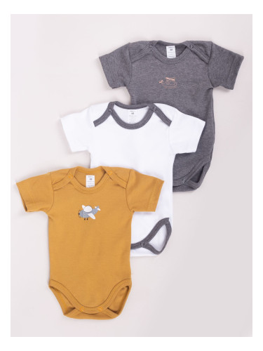 Yoclub Kids's Bodysuits With Airplanes 3-Pack BOD-0003C-A23K