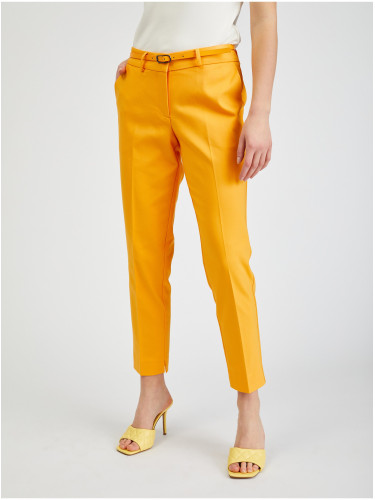 Orsay Orange Ladies Shortened Pants with Strap - Women