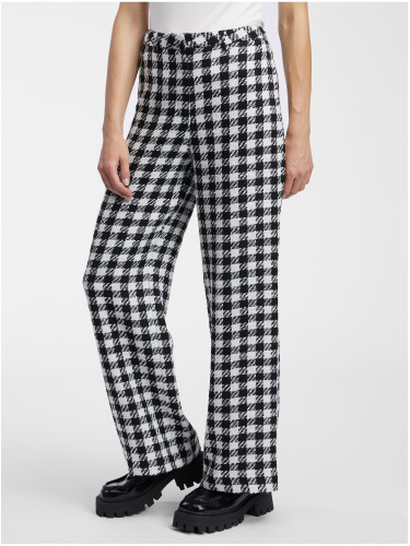 Orsay White-Black Women's Patterned Trousers - Women's