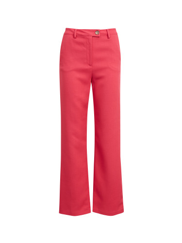 Orsay Dark Pink Women's Flared Fit Trousers - Ladies