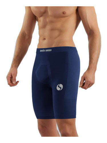 Sesto Senso Man's Thermo Cycling Shorts CL41 Navy Blue