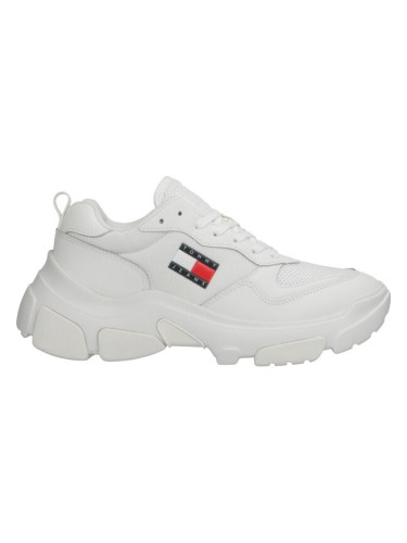 Tommy Hilfiger LEATHER HYBRID CHUNKY SOLE TRAINER Дамски обувки за свободно време, бяло, размер