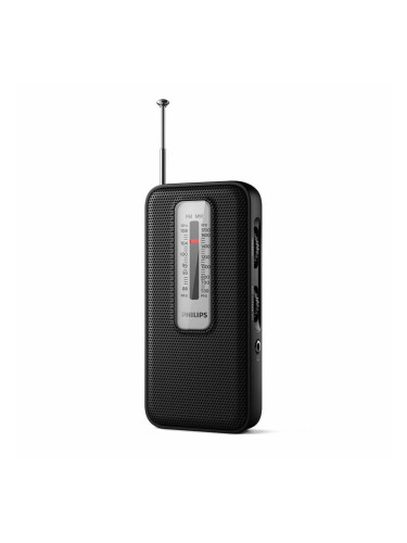 Радио Philips TAR1506/00, 3.5mm жак, 2 бр. AAA 1.5V, черно